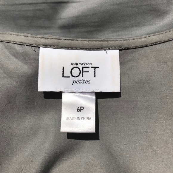 LOFT Ann Taylor Grey sleeveless - Picture 4 of 5